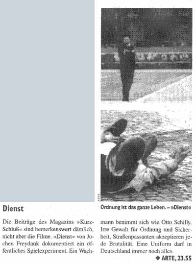 TV-Programmank&uuml;ndigung in junge welt vom 16.02.2005